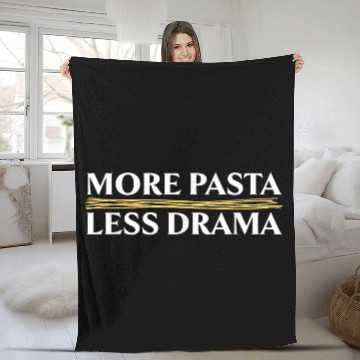 Discover Pasta Italian Lover Spaghetti Eater Fleece Blankets