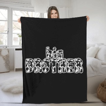 Discover Brother Cow Pattern Print Fleece Blankets