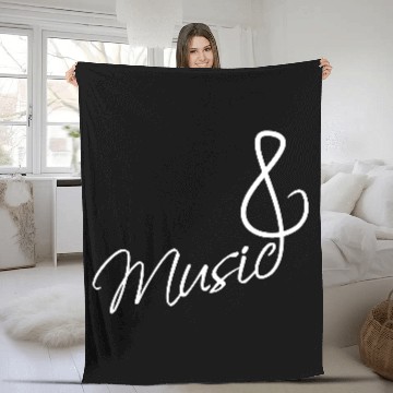 Discover Music Clef Note French Violin Treble Musical Sound Fleece Blankets