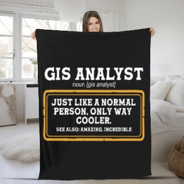 Discover Map Maker World Mapping GIS Analyst Definition Fleece Blankets