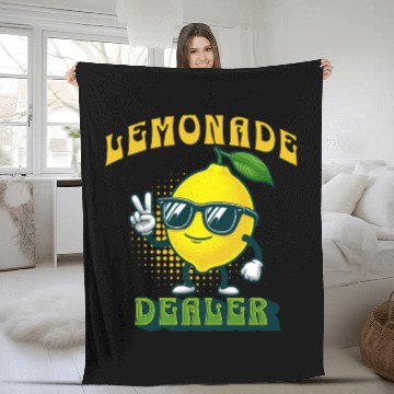 Discover Lemonade Dealer Lemon Juice Stand Store Staff Fleece Blankets