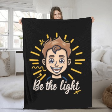 Discover Premium Design of Be The Light Fleece Blankets