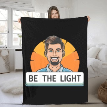 Discover Awesome Design Of Be The Light Fleece Blankets