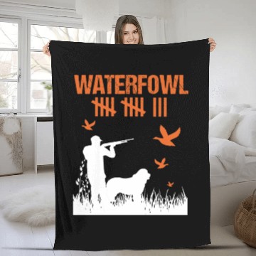 Discover Funny Waterfowl Hunting Score Card Duck Hunting Fleece Blankets