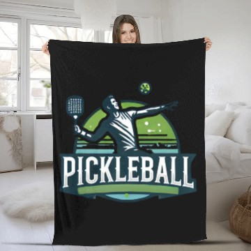 Discover Pickleball Basic Fleece Blankets