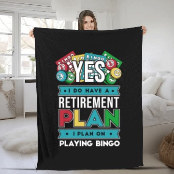 Discover I Have A Retirement Plan Professional Caller Fleece Blankets