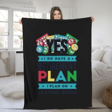 Discover I Have A Retirement Plan Professional Caller Fleece Blankets