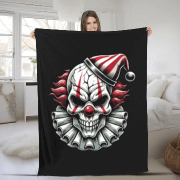 Discover Scary Halloween Costume Spooky Creepy Designs Fleece Blankets