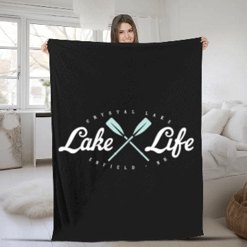 Discover Crystal Vintage Boating Paddle Fleece Blankets