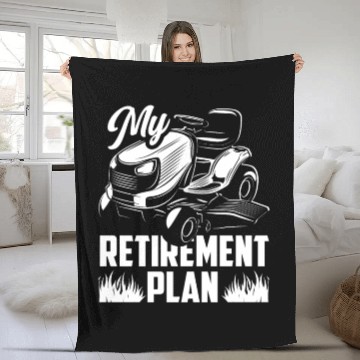 Discover Landscaper Gardener Retirement Plan Fleece Blankets