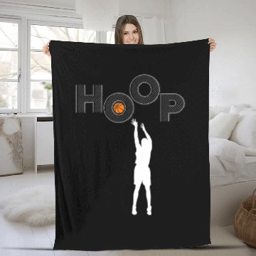 Discover HOOP I love basketball Fleece Blankets