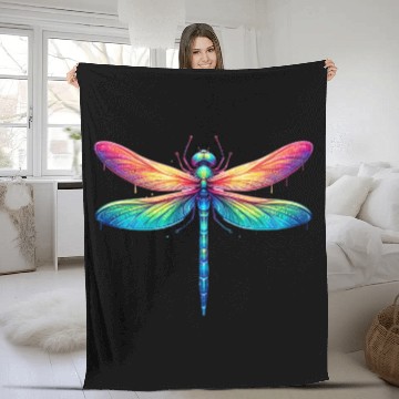 Discover Dragonfly Fleece Blankets