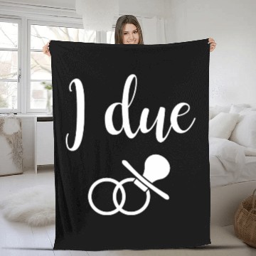 Discover Womens Pregnant Wedding Engaged Bride to Be Fleece Blankets