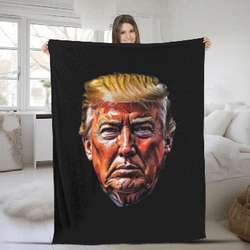 Discover Donald Trump Election 2024 Image: Patriotic Design Fleece Blankets