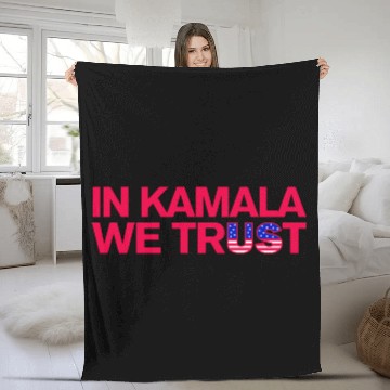 Discover In Kamala we trust - US Election 2024 Fleece Blankets