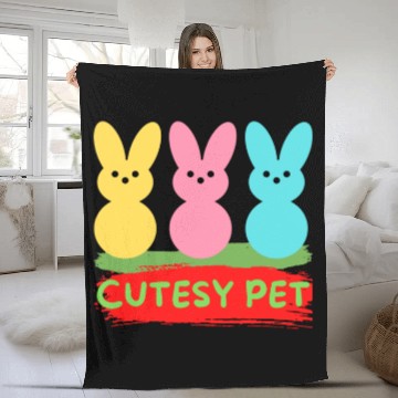 Discover rabbits Fleece Blankets