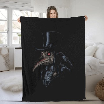Discover Plague Doctor Fleece Blankets