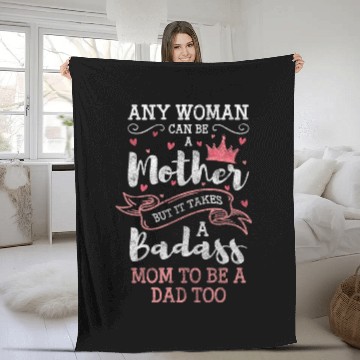 Discover Single Parent Child Responsibility Mother's Day Fleece Blankets