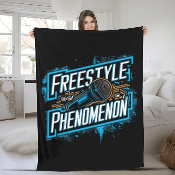 Discover Epic Lyrical Battle of the Titans: Hip Hop Rap Fleece Blankets
