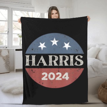 Discover Kamala Harris for President 2024 Fleece Blankets