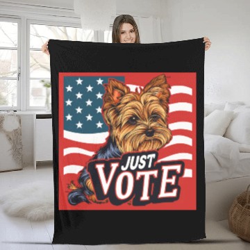 Discover Vote Primary Election Volunteer 2024 Gifts Ideas Fleece Blankets