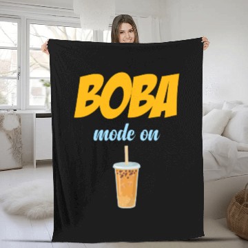 Discover Boba Mode On Tea Lover Bubble Japan K-pop Korean Fleece Blankets