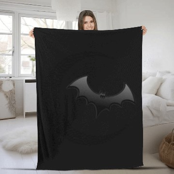 Discover Bat's All Folks Graphic Bat Spread Wings Halloween Fleece Blankets