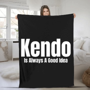 Discover Kendo Is Always A Good Idea Ninjutsu Fencing Fleece Blankets