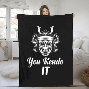 Discover You Kendo It Sparring Ninjutsu Fencing Combat Fleece Blankets