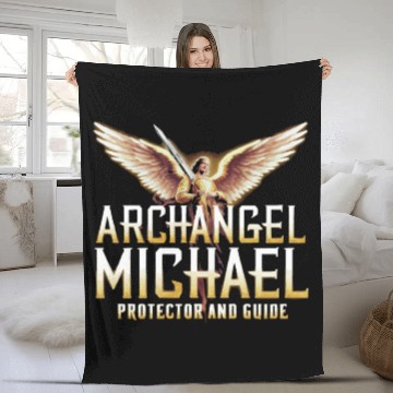 Discover Archangel Michael Catholic Christianity Angel Fleece Blankets