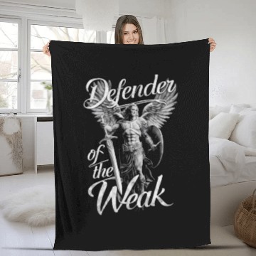 Discover Archangel Michael Catholic Christianity Angel Fleece Blankets
