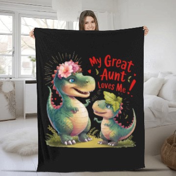 Discover My Great Aunt Loves Me Fleece Blankets