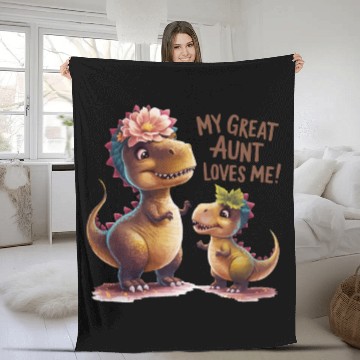 Discover My Great Aunt Loves Me Fleece Blankets
