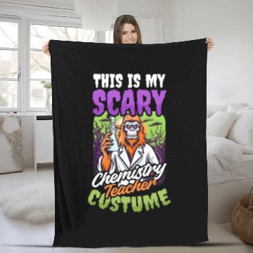 Discover Halloween Chemistry Teacher Scary Teacher Costume Fleece Blankets