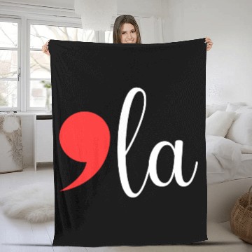 Discover Comma La - Kamala Harris 2024 Fleece Blankets