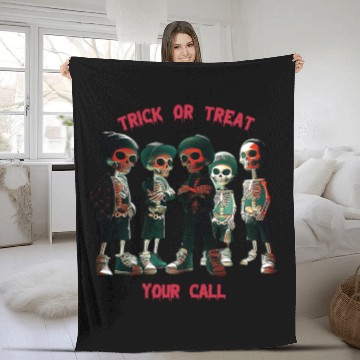 Discover trick or treat, your call Fleece Blankets