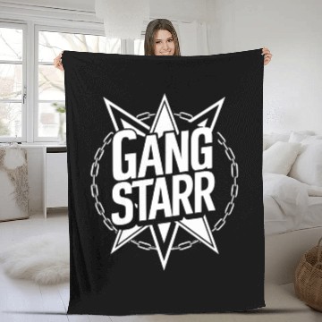 Discover Gangstarr Logo Fleece Blankets - Classic Hip-Hop Design