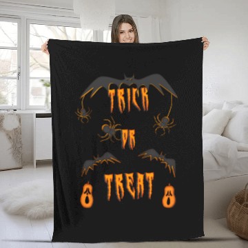 Discover trick or treat Halloween Fleece Blankets
