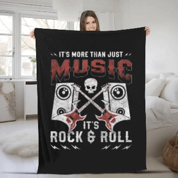 Discover Rock Concert Singer Fleece Blankets