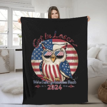 Discover Hilarious Pro-Trump 2024 Fleece Blankets Safeguard America