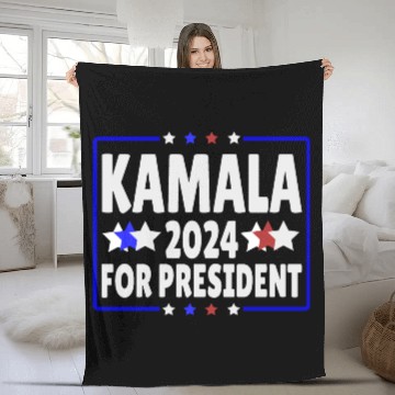 Discover Kamala Harris for President 2024 Fleece Blankets