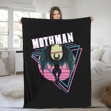 Discover Mothman Retro Vintage Monster Creepy Cryptid Fleece Blankets