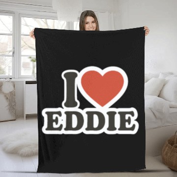 Discover I LOVE Fleece Blankets Boyfriend gift idea I LOVE Eddie