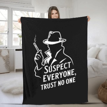 Discover Suspect Everyone, Trust No One - Perfect Murder Fleece Blankets