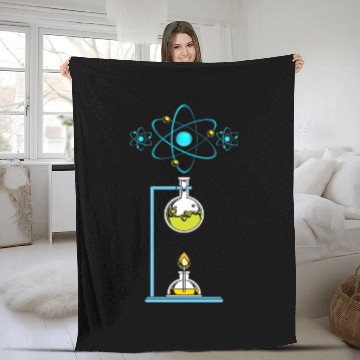 Discover Physics Laboratory Science Teacher Physicist Nerd Fleece Blankets