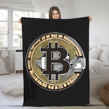 Discover Bitcoin: The Symbol of the Digital Revolution Fleece Blankets