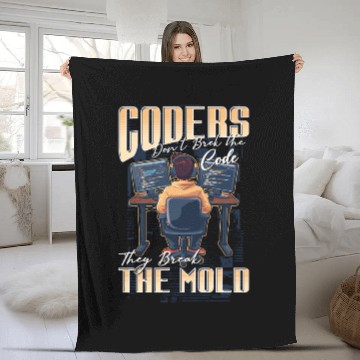 Discover Coders Computer Engineer They Break The Mold Softw Fleece Blankets