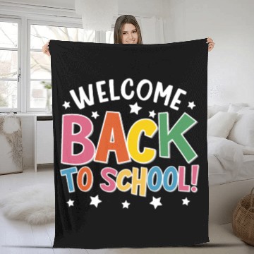 Discover Welcome Back To School, Funny Teacher Fleece Blankets