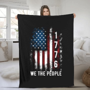 Discover 1776 we the people Fleece Blankets