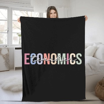 Discover Economics Teacher Economist Fleece Blankets